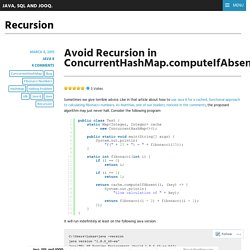 Recursion – Java, SQL and jOOQ.