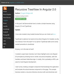 Recursive TreeView in Angular 2.0