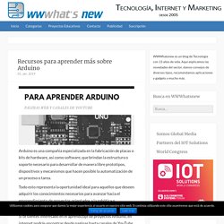 Recursos para aprender más sobre Arduino