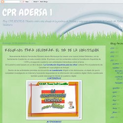 CPR ADERSA 1: RECURSOS PARA CELEBRAR EL DIA DE LA CONSTITUCIÓN.