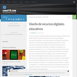 Diseño de recursos digitales educativos