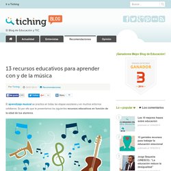 13 recursos educativos para aprender con y de la música