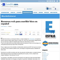 Recursos web para escribir bien en español