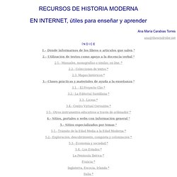 Recursos de Historia Moderna... por Ana M. Carabias