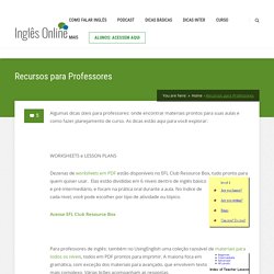 Recursos para Professores – Inglês Online