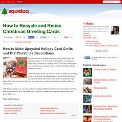 Recycle & Reuse Greeting Cards