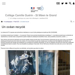 Un océan recyclé - Collège Camille Guérin - St Méen le Grand