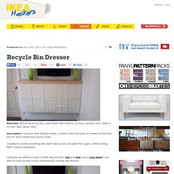 Recycle Bin Dresser