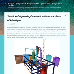 Recycle and dispose the plastic waste material with the use of technologies