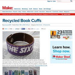 Recycled Book Cuffs