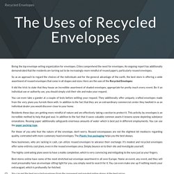 Recycled Envelopes