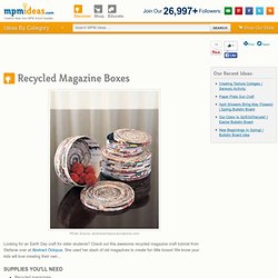 Recycled Magazine Boxes