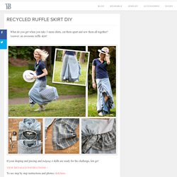 Recycled Ruffle Skirt DIY