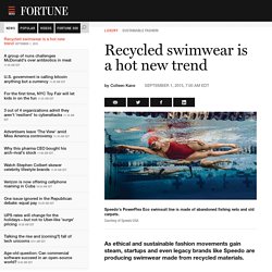 Recycled, 'sustainable' swimwear is a hot new fashion trend