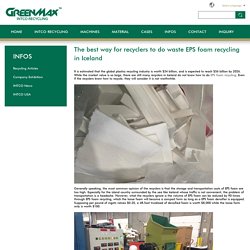 The best way for recyclers to do waste EPS foam recycling in Iceland