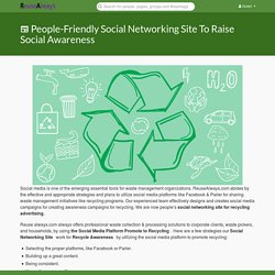 ocial networking site for recycling advertising.