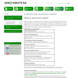 E-waste Recycling: Your Questions Answered