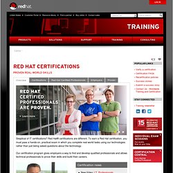Training certifications