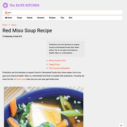 Red Miso Soup Recipe