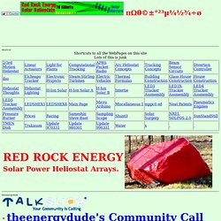 Red Rock Energy Heliostats