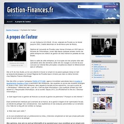 A propos du Rédacteur : Guillaume ACLOQUE - Gestion-Finances.fr