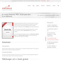 [e-book] Rédaction web : écrire pour être lu et référencé