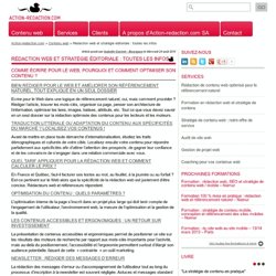 Rédaction, écriture en ligne, contenu web