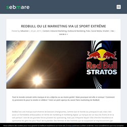 RedBull ou le marketing via le sport extrême