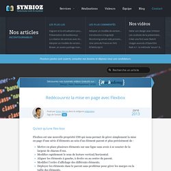 Redécouvrez la mise en page avec Flexbox