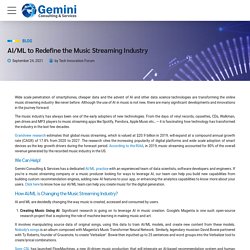 AI/ML to Redefine the Music Streaming Industry