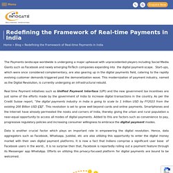 Redefining the Framework of Real-time Payments in India