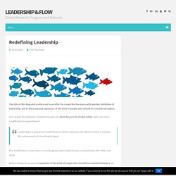 Redefining Leadership – Leadership & Flow