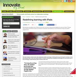 Redefining learning with iPads