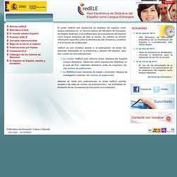 redELE - red electrónica de didáctica del ESPAÑOL como LENGUA EXTRANJERA