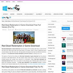Red Dead Redemption 2 Game Download Free Full Version {For Pc}