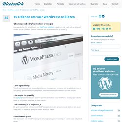 10 redenen om voor WordPress te kiezen