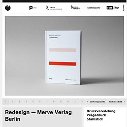 Redesign — Merve Verlag Berlin