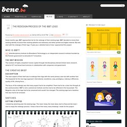 The redesign process of the IBBT logo - Blog - Bene