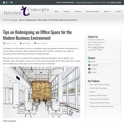 Tips on Redesigning An Office Space - Interior Concepts