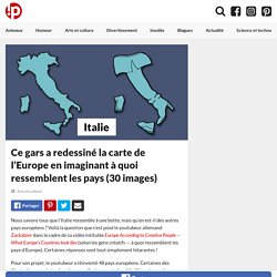 Ce gars a redessiné la carte de l’Europe en imaginant à quoi ressemblent les pays (30 images)