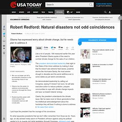 Natural disasters not odd coincidences: Column