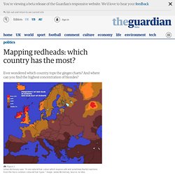 Mapping redheads: which country has the most?