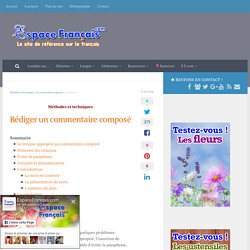 Rédiger un commentaire composé