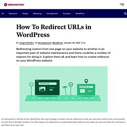 Comment rediriger les URL dans WordPress