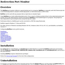Redirection Port Monitor