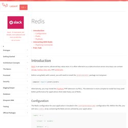 Redis - Laravel - The PHP Framework For Web Artisans