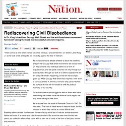 Rediscovering Civil Disobedience