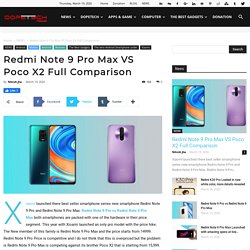 Redmi Note 9 Pro Max VS Poco X2 Full Comparison
