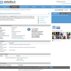 Redressement judiciaire Direct Produit à Langlade (511884389) - InfoFaillite.fr