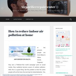 Air purifier for smoke